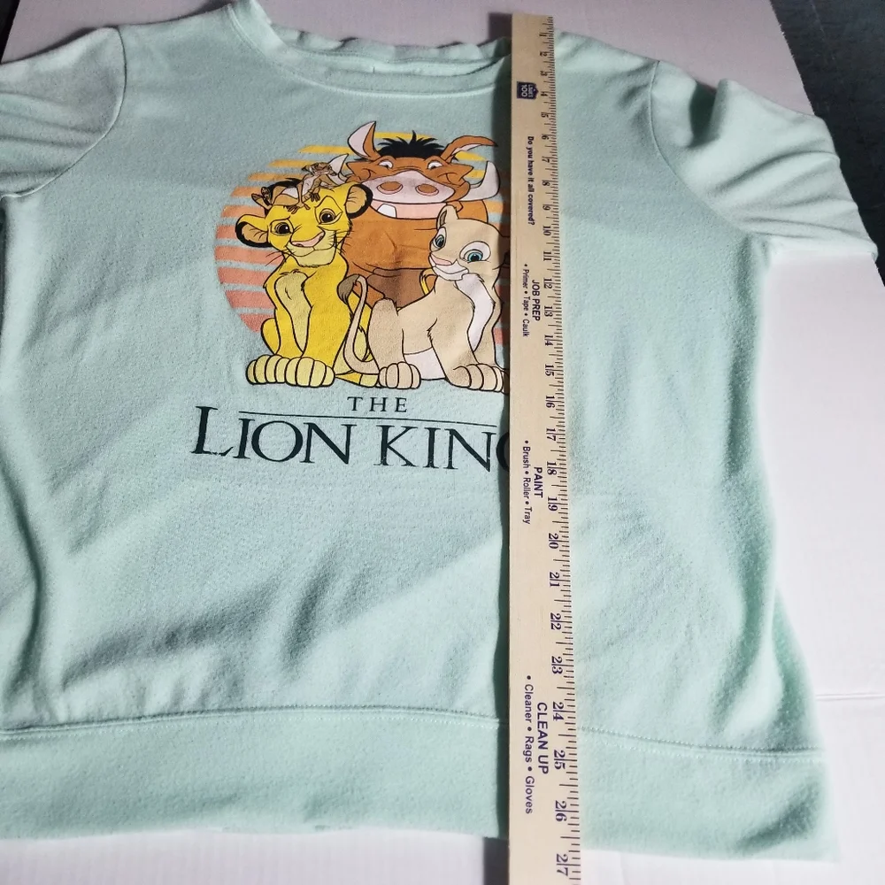 DISNEY LION KING MINT LONG SLEEVE SWEATER SIZE XL